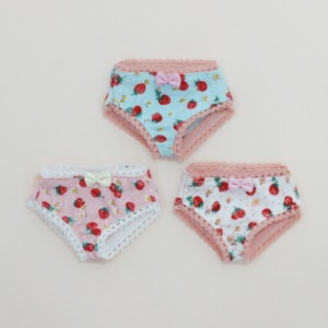 [Mini/Enfant] Strawberry Panties Mint/Pink/White