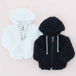 [Mini] Basic fleece White/Black